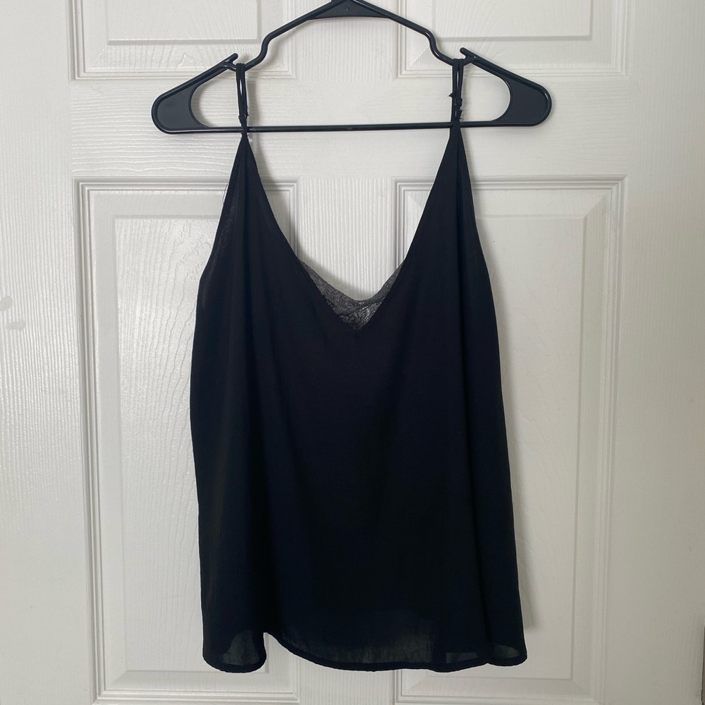 Free People silk/lace tank
